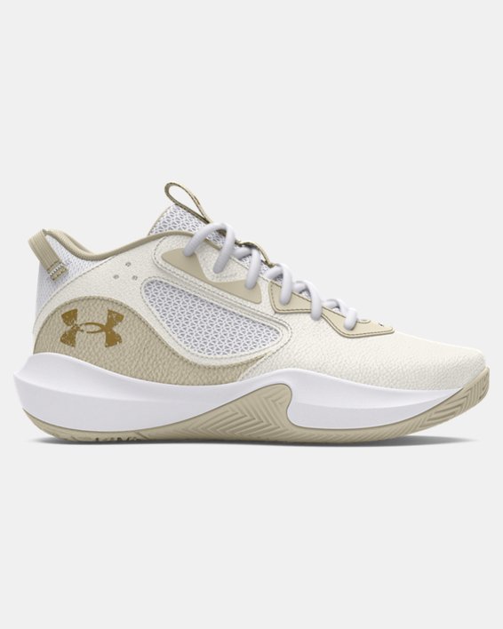 Unisex UA Lockdown 6 Basketball Shoes in White image number 0